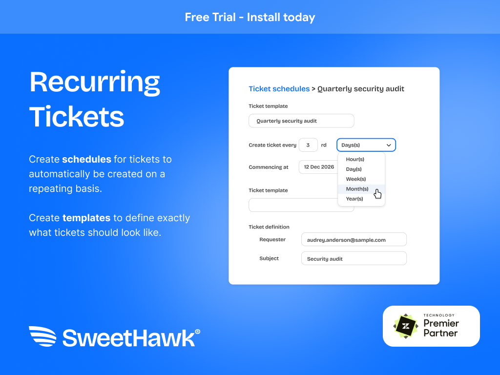 Recurring Tickets screenshot 1